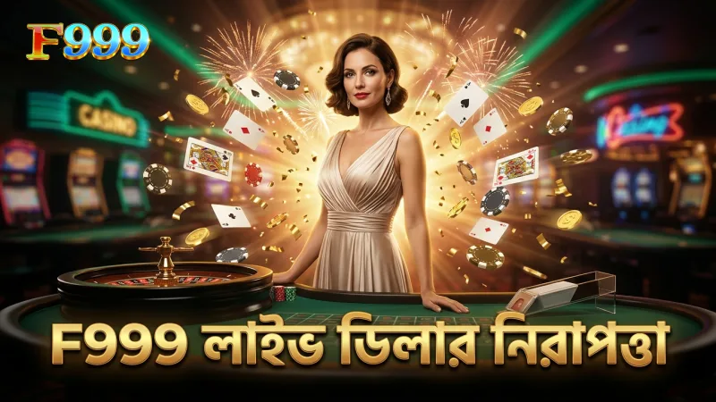 লাইভ ডিলারের স্পষ্টতা ও নিরাপত্তা F999-এ নিশ্চিত।