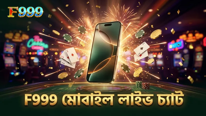 F999 মোবাইল লাইভ চ্যাটে দ্রুত সাপোর্ট নিশ্চিত করে