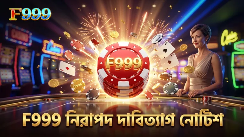 F999 দাবিত্যাগ নোটিশে প্লেয়ারদের নিরাপত্তা ও দায়িত্ব স্পষ্ট।