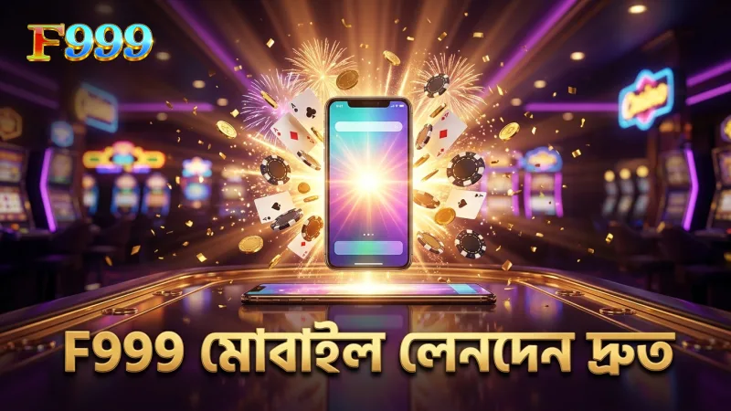 F999 উইথড্রয়ালে মোবাইল থেকে দ্রুত লেনদেন সম্পন্ন করুন