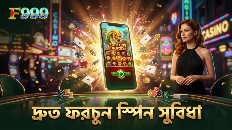 মোবাইল খেলার জন্য ফরচুন স্পিন ফিচারের দ্রুততা এবং সুবিধা।