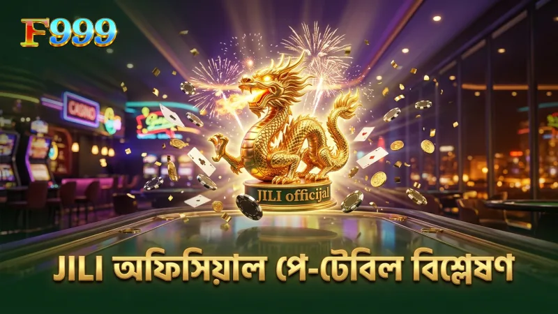 JILI Games-এর পে-টেবিল অনুযায়ী জ্যাকপট ড্রাগনের মেকানিক্স বিশ্লেষণ।